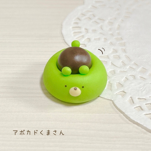 チョコバナナ　レインボー　くま　フェイクスイーツ　樹脂粘土　ミニチュア チョコバナナ レインボー くま フェイクスイーツ 樹脂粘土