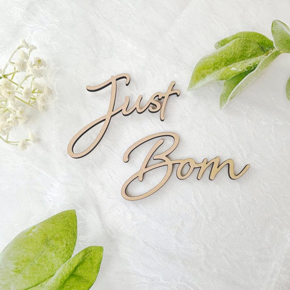 Just Born レターバナー ニューボーン　寝相フォト 赤ちゃん 1枚目の画像