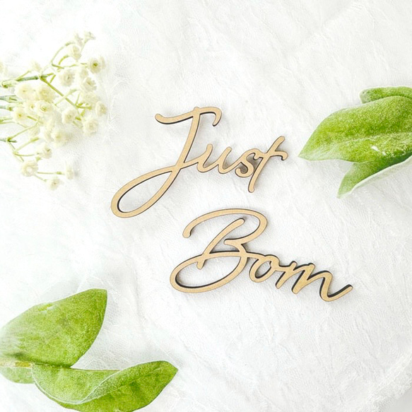 Just Born レターバナー ニューボーン　寝相フォト 赤ちゃん 3枚目の画像