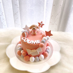 ピンクりぼんのクレイケーキセット ピンクりぼんのクレイケーキ 雑貨・その他 クレイケーキ