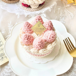 ♥NEW♥ショートケーキちゃん・レッド プレゼント ベビーヘアクリップ