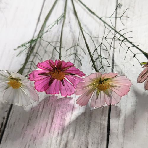 ディップ アメリカンフラワー 昭和55年 婦人生活社 再販】コスモス アメリカンフラワー/ディップアート アート