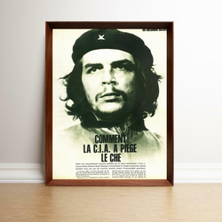 チェ・ゲバラ 1960年代 フランス ヴィンテージ 雑誌 広告 額付