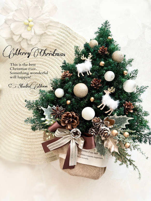 クリスマスツリー★トナカイ　プレゼント 磁石で飾るクリスマスツリー ギフト プレゼント サンタクロース