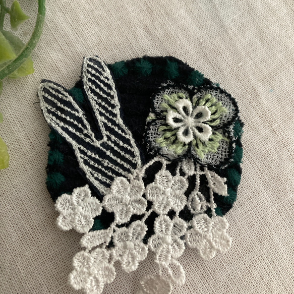☆ハンドメイド ＊ミナペルホネン タンバリンpomppia pihaレース 