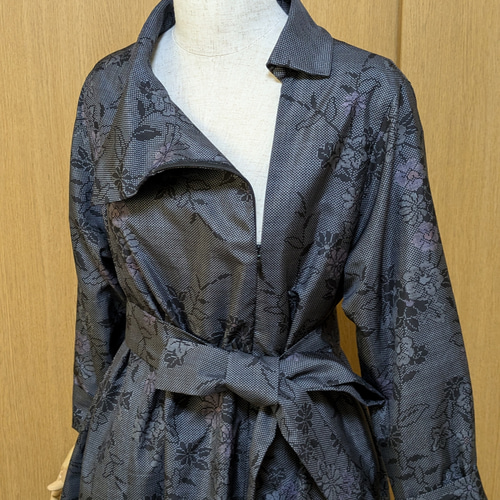 着物リメイク ワンピース 大島紬 L〜LL ワンピース さらあお 通販