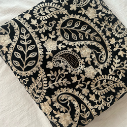 45cm》幅約90-100cm前後 刺繍生地 インド刺繍 直輸入 ハンドメイド