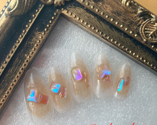 サイズオーダー無料♡033ネイルチップ♡匿名配送料込♡ブラックネイル