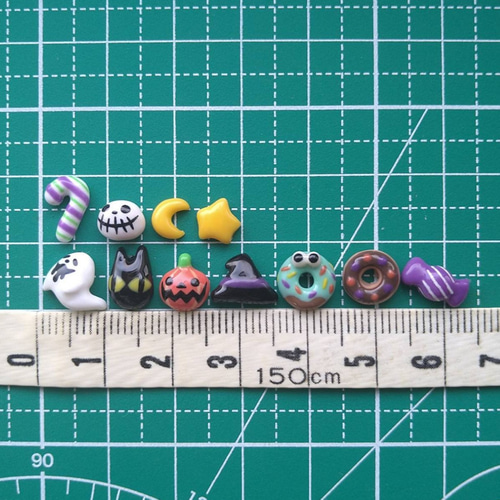 ネイルアート 3Dパーツ * 賑やかハロウィン ネイルチップ（つけ爪