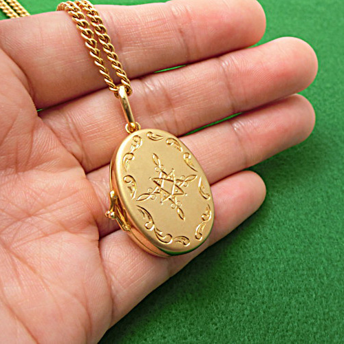 K18YGペンダントロケット 楽天市場】ペンダントトップ 18金 イエロー