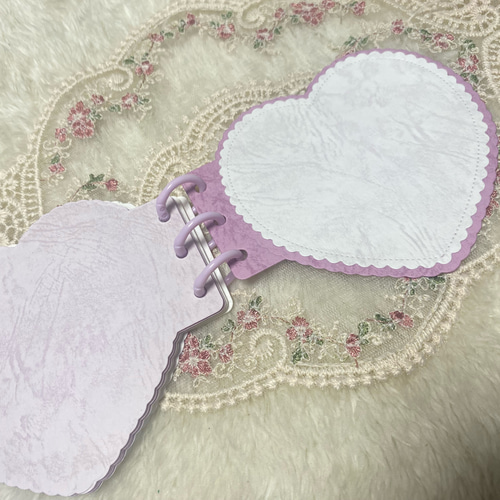 調整中【♡27】ダイカット コラージュ素材　アルバム　ノート 限定】ダイカット コラージュ素材 アルバム ノート ハート タグ・台紙