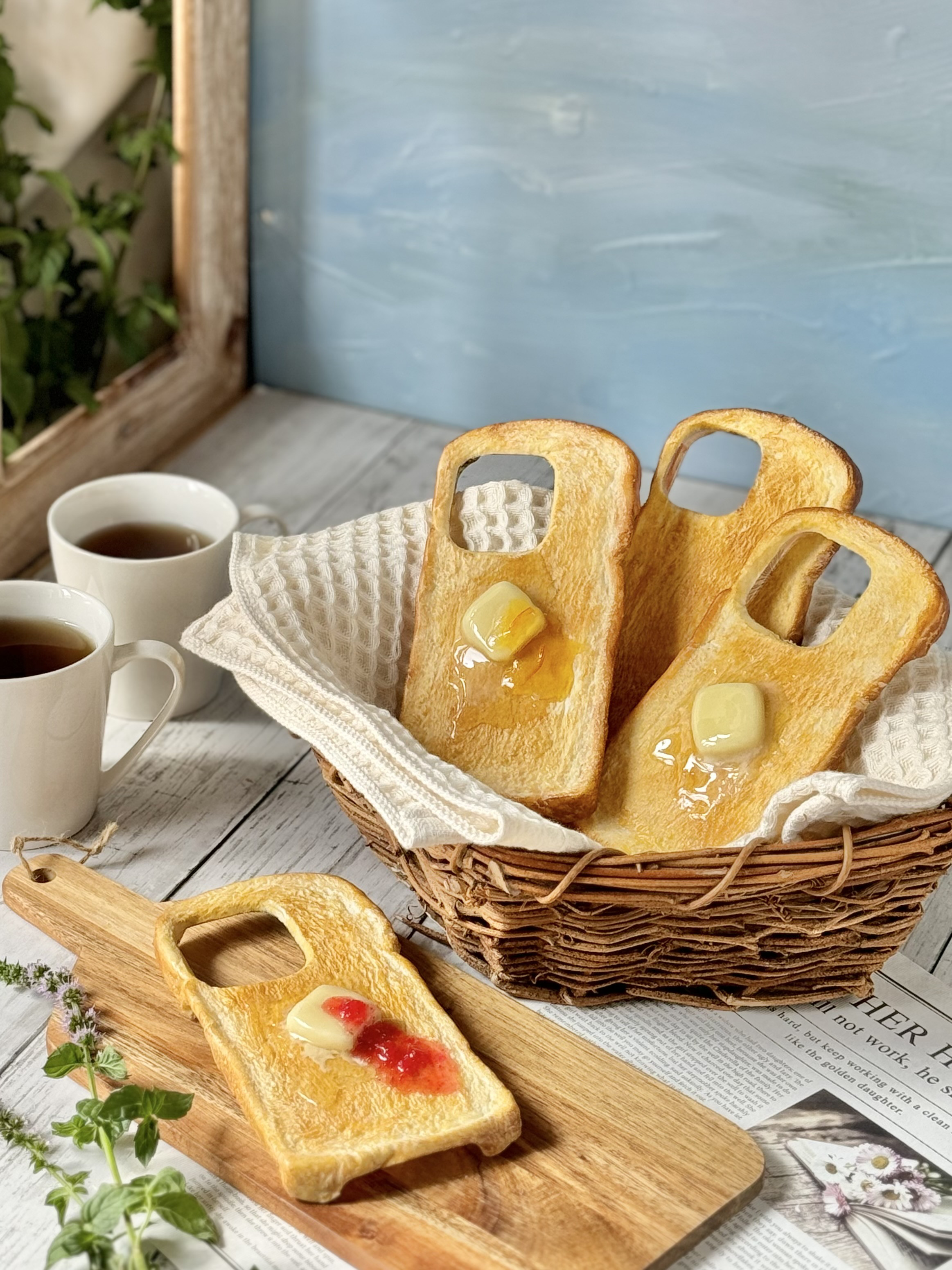 焼きたてトーストのスマホケース《オーダー》