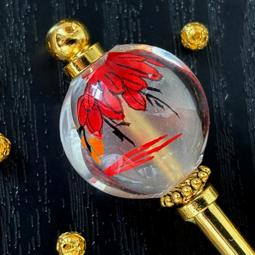 かんざし 鳥 細工 アンティーク 061807 アンティーク 翡翠 蝶 稼働式 かんざし - メルカリ