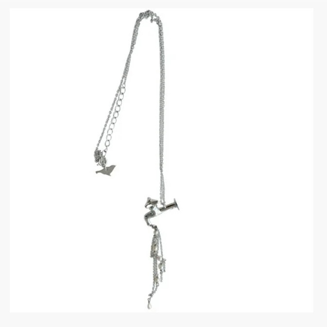 ジャーッと蛇口ネックレス　カラー：シルバー madeinJAPAN