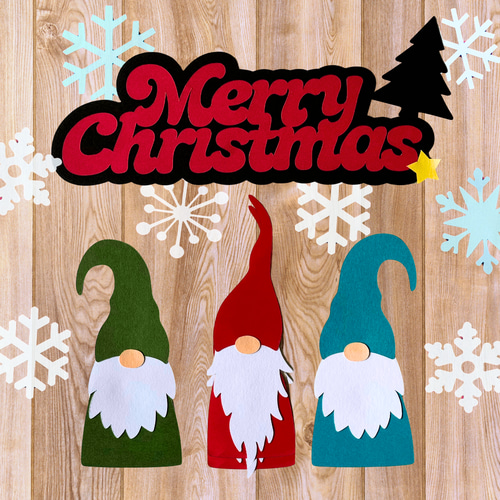 トムテシリーズクリスマス壁掛け、カフェボード大小２個セット トムテシリーズクリスマス壁掛け、カフェボード大小2個セット