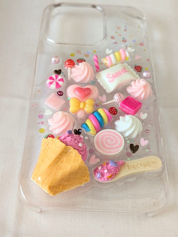 全機種対応】選べるアイス/スマホケース/飛び出すアイス/レジン/デコ 