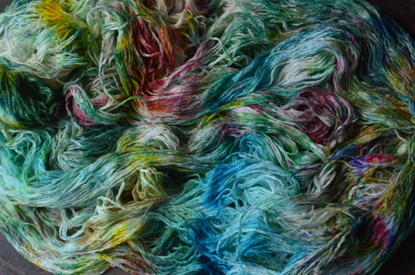 手染め糸 カシミア100％ 中細 botanical nijiyarn 毛糸 nijiyarn