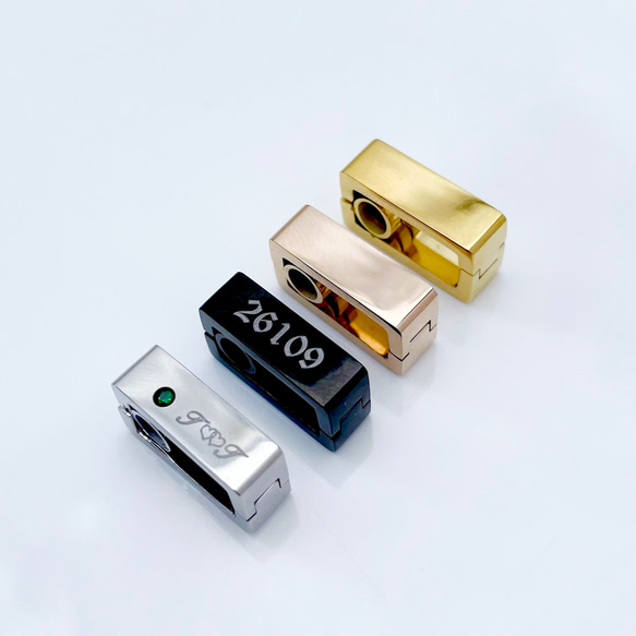 期間限定 単品『 大切な指輪をネックレスにできる 』 サージカルステンレス リングホルダー 刻印 誕生石 アクセサリー 2枚目の画像