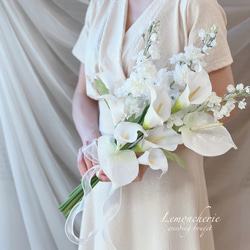 ウェディングブーケ(アネモネとラベンダーのブーケ) アネモネとラベンダーのウェディングブーケ ブーケ Lemoncherie