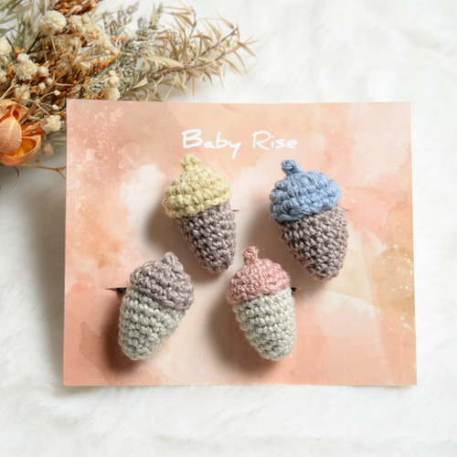 カラフルどんぐりのヘアアクセサリー ヘアゴム Baby Rise 通販