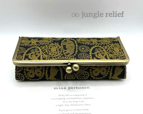 【WEB限定】 ⚮̈ 受注制作品⚮̈ ミナペルホネン/jungle relief/ボックス 財布・ケース・小物入れ