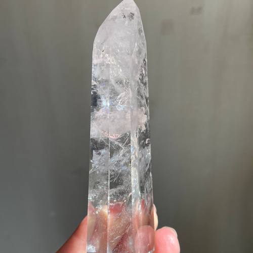 天然石＊水晶(ブラジル産)＊タワー＊虹あり その他置物 Majyotte. 通販