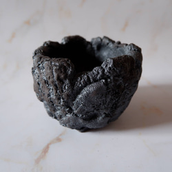 3号富士砂黒溶岩鉢601　塊根植物　多肉植物　盆栽　植木鉢　作家鉢　鉢皿　沖縄 1枚目の画像