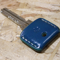 肉球刻印のキーカバー　ルガト琉球ブルー×白 9枚目の画像