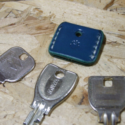 肉球刻印のキーカバー　ルガト琉球ブルー×白 10枚目の画像