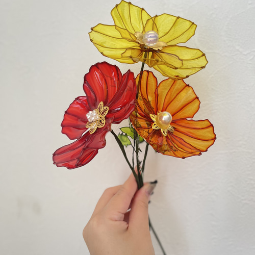 あい　アメリカンフラワーポピー 枯れないお花》アメリカンフラワー ポピー - fiore.fata | minne