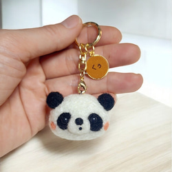 羊毛フェルト 黒柴キーホルダー ハンドメイド 犬雑貨 即納 名前入り