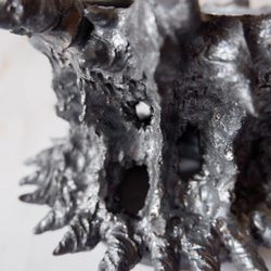 4.5号鉄砂黒魔界鉢台612　塊根植物　多肉植物　盆栽　植木鉢　作家鉢　鉢皿　沖縄 2枚目の画像