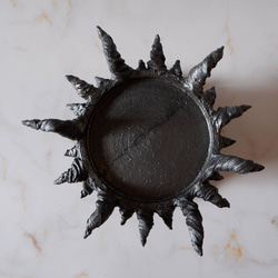 4.5号鉄砂黒魔界鉢台612　塊根植物　多肉植物　盆栽　植木鉢　作家鉢　鉢皿　沖縄 5枚目の画像