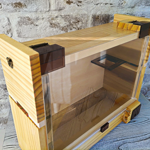 木製昆虫ケース ～クワガタ鑑賞～【くわウインドウLL】 ハウス・小屋