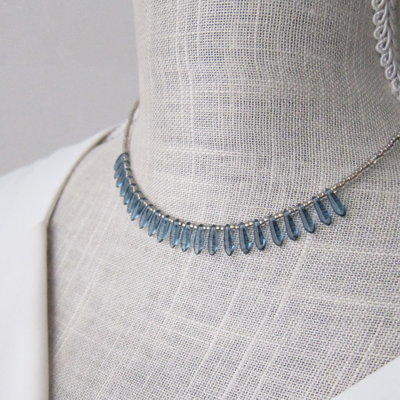 Giorgio Armani ネックレス ネイビー ビーズ Giorgio Armani ネックレス ネイビー ビーズ Giorgio Armani