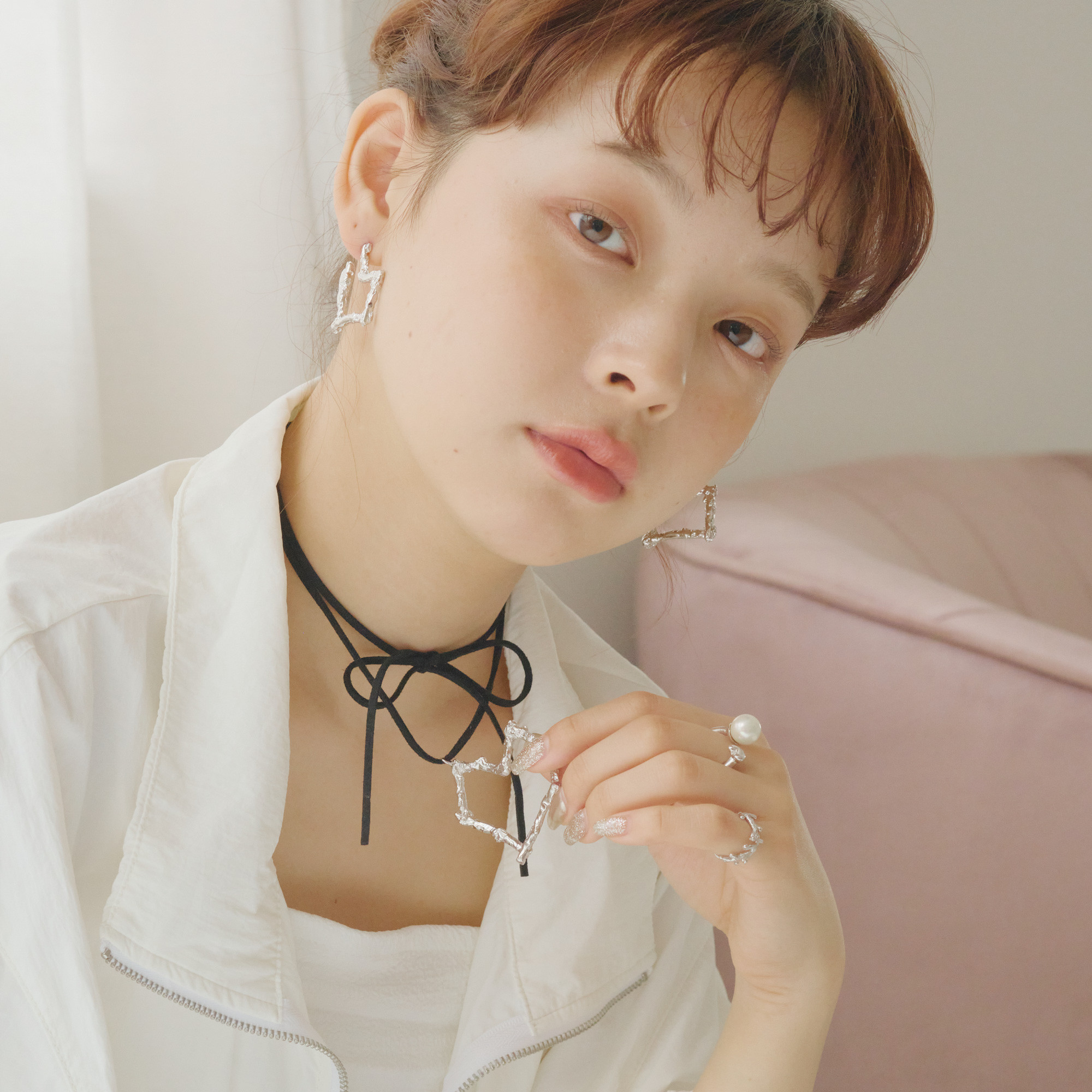 Branch Heart ピアス・イヤリング(Gold/Silver)