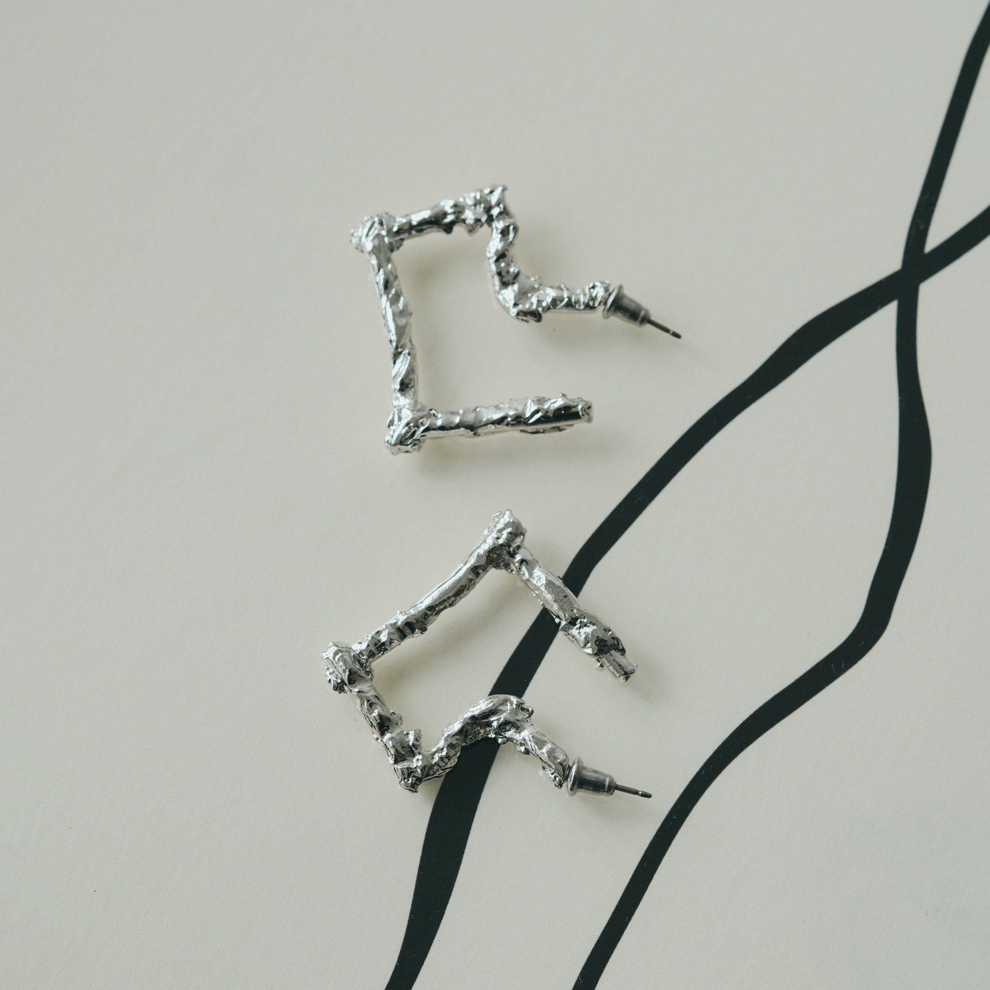 Branch Heart ピアス・イヤリング(Gold/Silver)