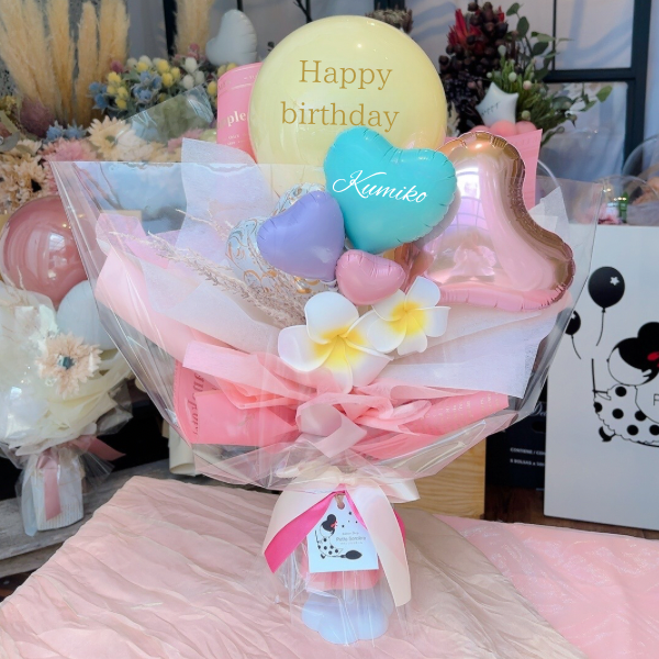 文字入れ無料⭐︎ ハワイアンブーケ】 カラー変更可　フラダンス　フラ　習い事　ダンス　発表会　入学　退職　誕生日　　先生