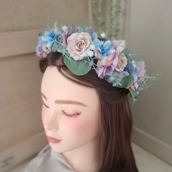 お花のカチューシャ✨️花冠 バックカチューシャ ヘア お花のカチューシャ✨️花冠 バックカチューシャ ヘア