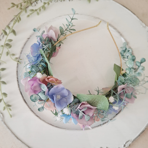 お花のカチューシャ✨️花冠 バックカチューシャ ヘア お花のカチューシャ✨️花冠 バックカチューシャ ヘア