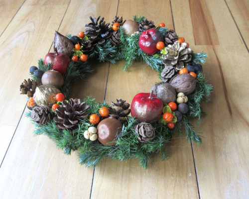 木の実のリース（里山） リース Cotton Cloth 通販 18266422｜Creema