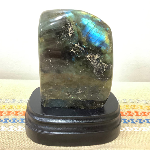 前世の記憶、魂の学び】大サイズ！天然石 ラブラドライト 原石置き物