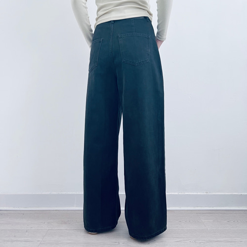 柔らかい☆デニムワイドパンツ☆色褪せしにくい】肌触り抜群│通勤