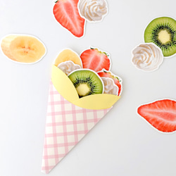 おくるみクレープ (フルーツ増し増しセット）写真撮影 マンスリーフォト 100日 楽天市場】おくるみクレープ〈フルーツ増し増しセット〉出産祝い