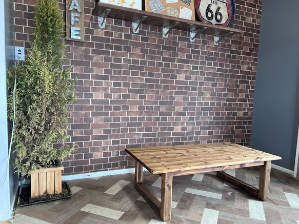 hotaru　ローテーブル　カリフォルニア風　カフェ　テーブル　天然木　無垢材　オーダー可　リビング　大阪　家具 9枚目の画像