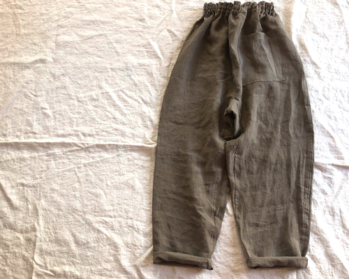 リネンのもんぺ モカ ロングパンツ nuuMonpe 通販 18266774｜Creema