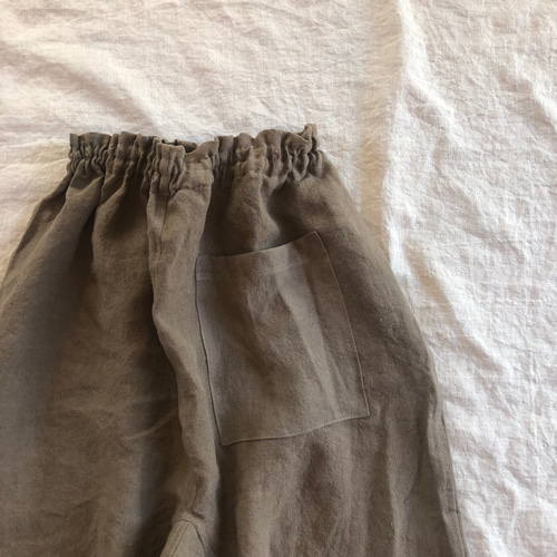 リネンのもんぺ　モカ リネンのもんぺ モカ ロングパンツ nuuMonpe 通販 18266774｜Creema