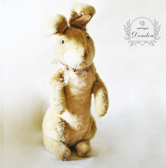 ヴィンテージ ファンシー バニー ぬいぐるみ うさぎ Vintage Bunny & Bear Plush☆ウサギとクマのぬいぐるみ