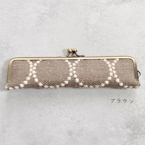 全5色♡ /ミナペルホネン タンバリン がま口スリムペンケース