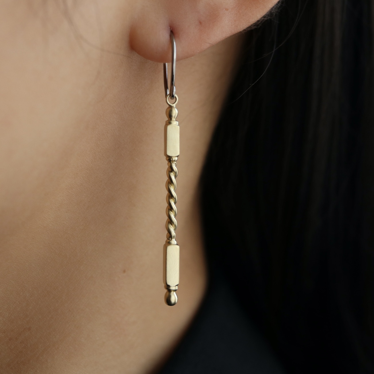 真鍮ピアス/アンティーク